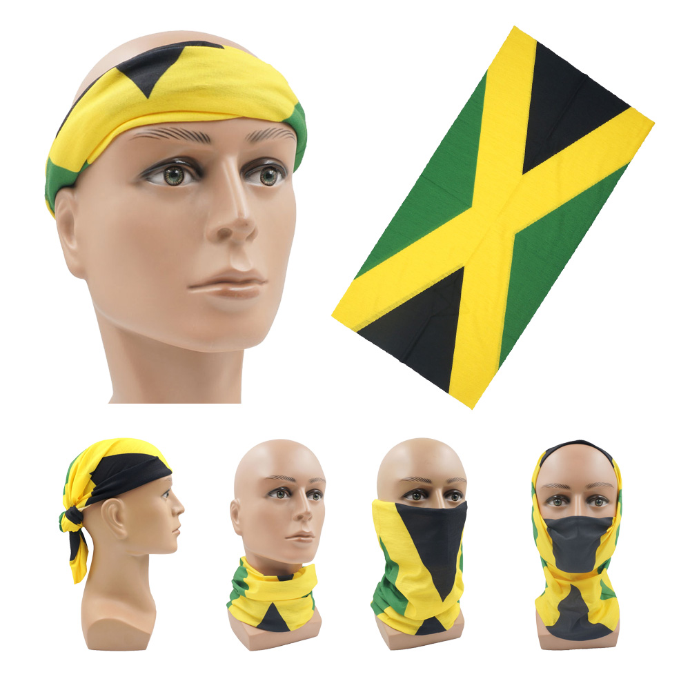 通気性ランニングフェイスマスクスカーフジャマイカ国旗バンダナ - Headband Summer Knit のレビューと価格