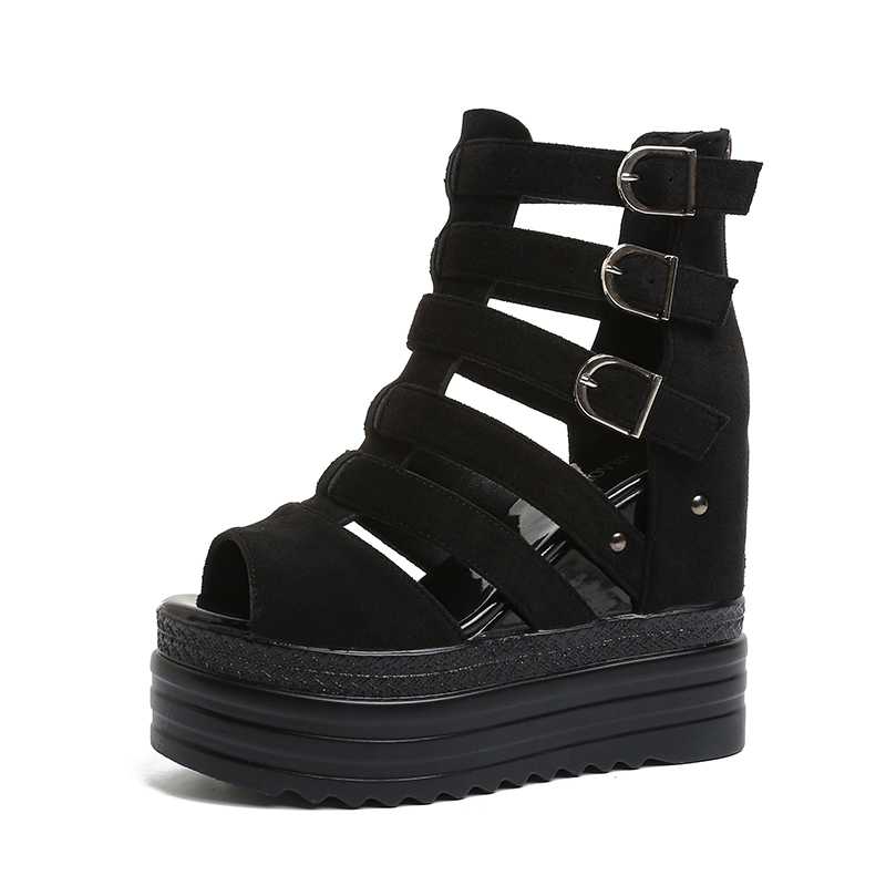 11CMデザイナーズレディースサマーレザーサンダル、オープン - Wedge Espadrille Women のレビューと価格